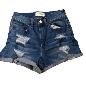 PacSun ~ Womens Denim Shorts ~ the Shortie ~ 5 pocket ~ size 26